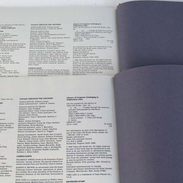 Lot of 3 Time Life Voyage Through the Universe Books Hardcover 1991 - 1992