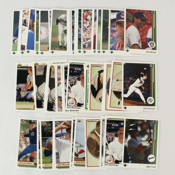 57 Vintage 1989-1992 Upper Deck Baseball Cards - Hall of Famers & Duplicates
