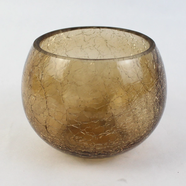 Lot of 4 Hobby Lobby Brown Glass Tea Light Candle Holders