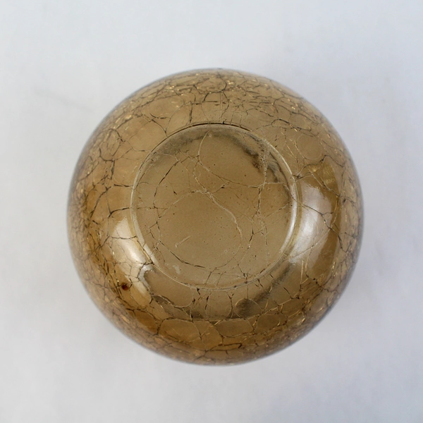 Lot of 4 Hobby Lobby Brown Glass Tea Light Candle Holders