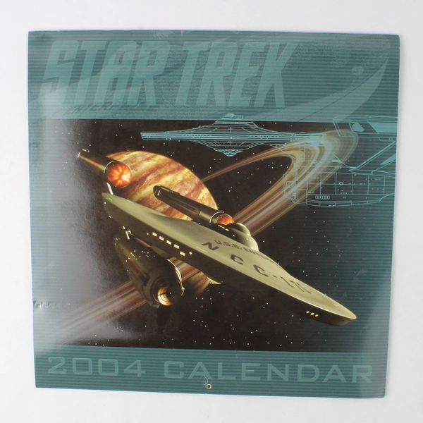 2004 Star Trek 12 Month Calendar Sci-Fi Collectible