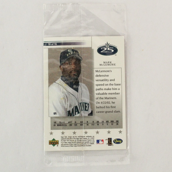 Mark McLemore 2002 Upper Deck Franz Bread #16 Mariners Card in Wrapper