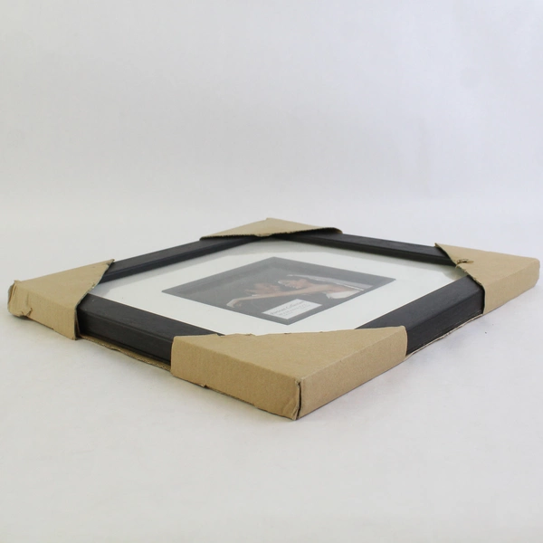 10x10 Black Photo Frame With White Matte for 5x5 Image