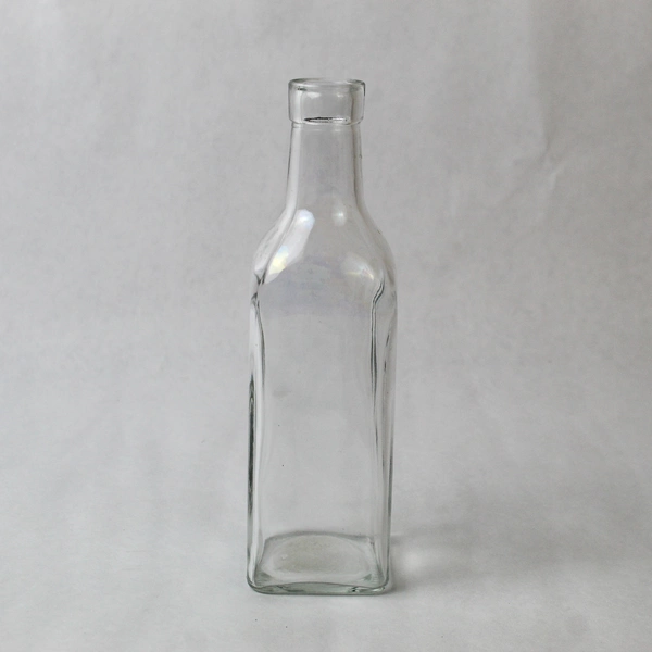 Lot of 2 Empty Glass Bottles - Square Yankee Candle Diffusers 4.25" & 8"