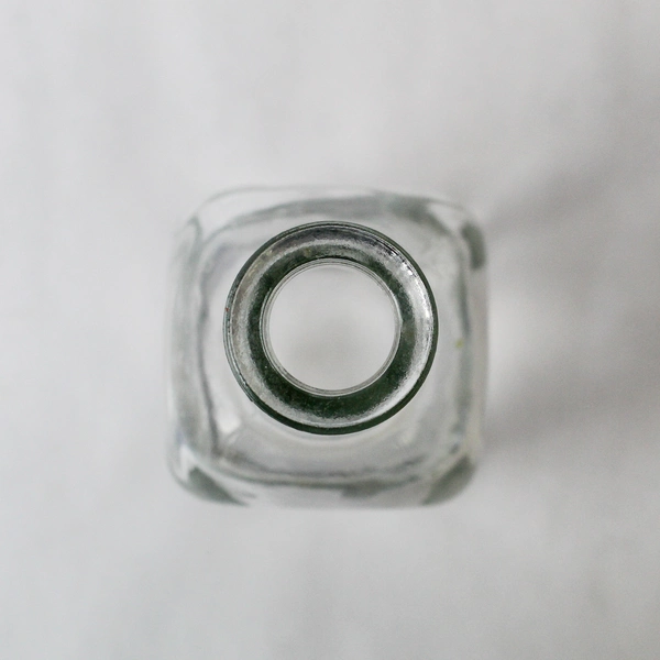 Lot of 2 Empty Glass Bottles - Square Yankee Candle Diffusers 4.25" & 8"