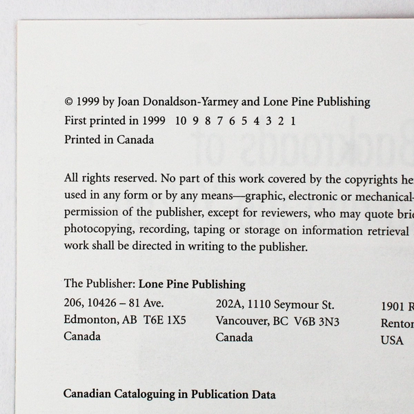 Backroads of Alaska & the Yukon by Joan Donaldson-Yarmey 1999 PB 1st Printing