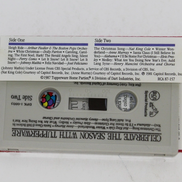 1987 Vintage Tupperware Celebrate The Season Audio Cassette - Good Condition