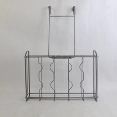 Above Door Metal Rack Silver 18.75" Height x 14" Width x 4" Depth