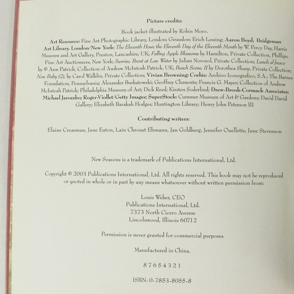 Inspirational Quotes & Art Book "Mother" by Elaine Creasman, Pre-owned