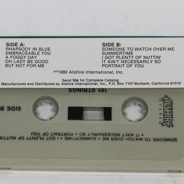 101 Strings by George Gershwin Music Cassette Tape 1980 - Untested