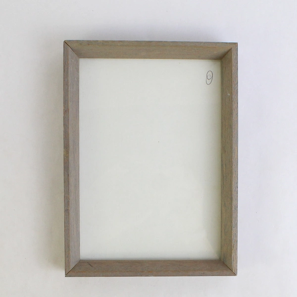 Lot of 2 Rustic Wooden Photo Frames Gray Tint 5x7 Wall-Hanging