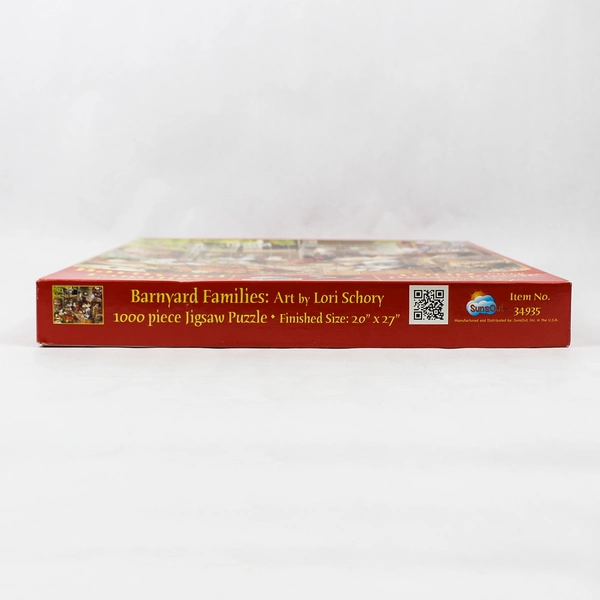 SunsOut 1000 Piece Puzzle Barnyard Families Finished Size 20" x 27" 