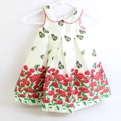Pippa & Julie Butterfly and Floral Print Dress Girls' Size 2T