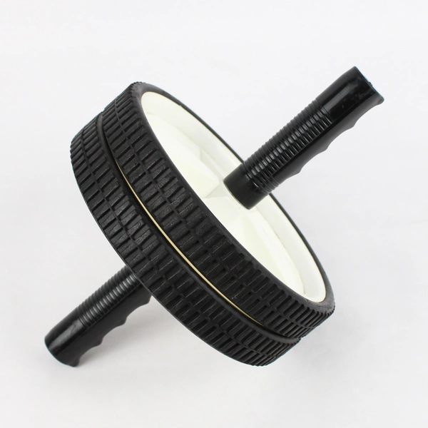 Ab Roller Exercise 2 Wheels Ergonomic Treaded Workout Exercise Equipment