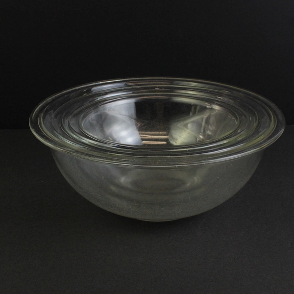 Lot Of 3 Nesting Pyrex Clear Glass Bowls 322 323 325 Between 1 and 2.5 Liters