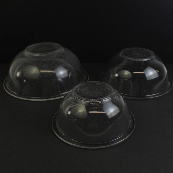 Lot Of 3 Nesting Pyrex Clear Glass Bowls 322 323 325 Between 1 and 2.5 Liters