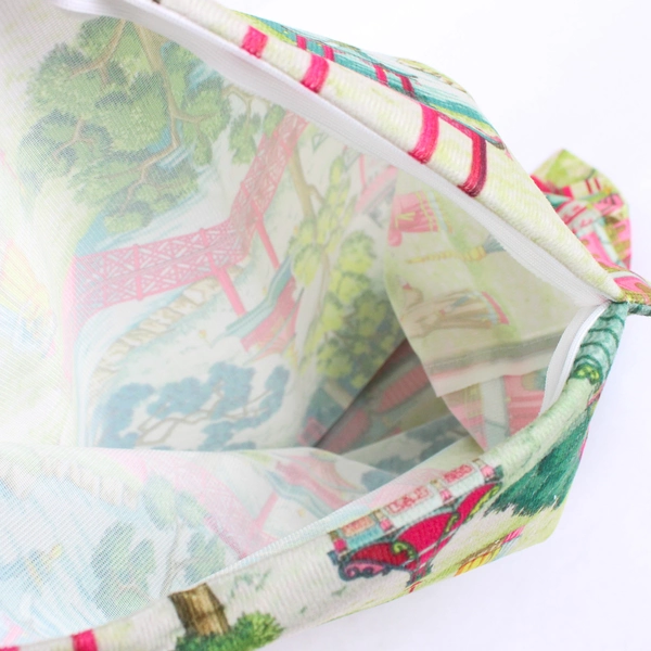 Multicolor Asian Pagoda Design Square Throw Pillow Cover 17" x 17"