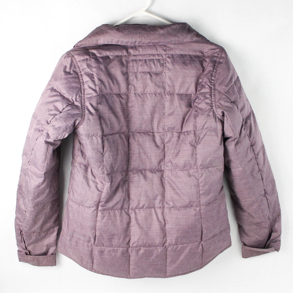 Eddie Bauer Women's Purple Button Up Puffer Jacket Size XS