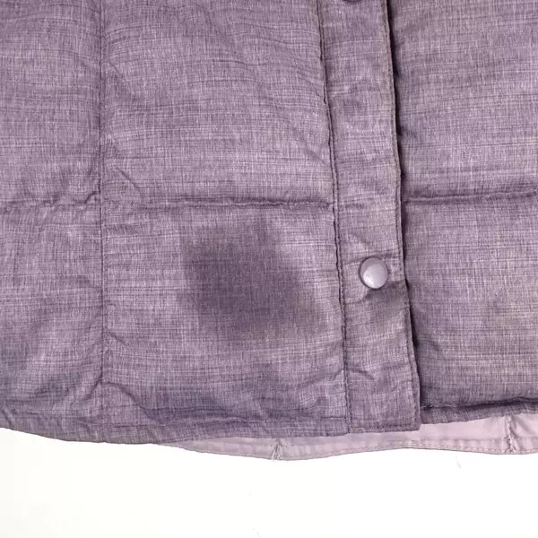 Eddie Bauer Women's Purple Button Up Puffer Jacket Size XS