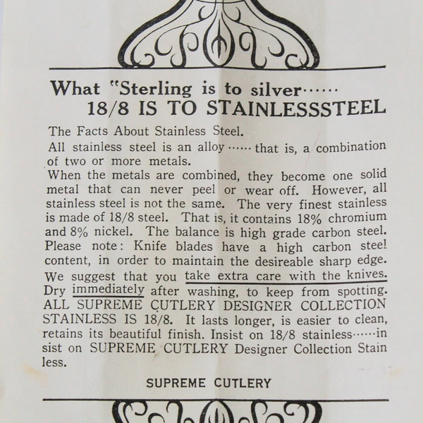 2-Piece Supreme Cutlery Sir George Serving Fork & Spoon Set 18/8 Stainless Steel