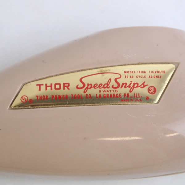 Vintage Thor Speed Snips Electric Fabric Scissors with Light Model 1010a USA 