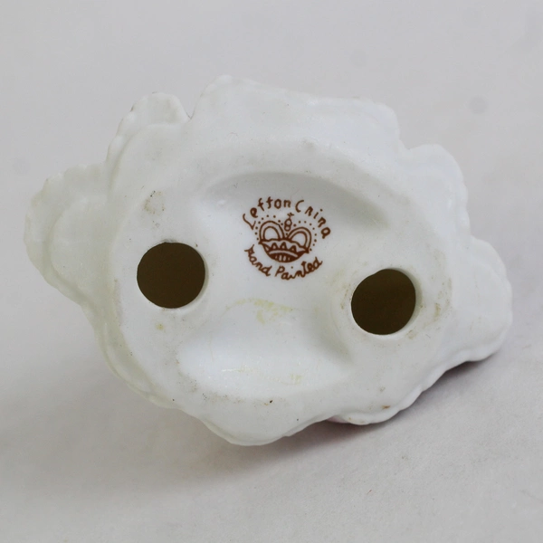 VTG Lefton Porcelain China Girl Figurine 6 Birthday Cake Pink Dress Blonde