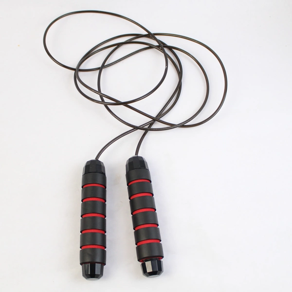 Unbranded Black and Red Jump Rope Work Out Exercise Accessory