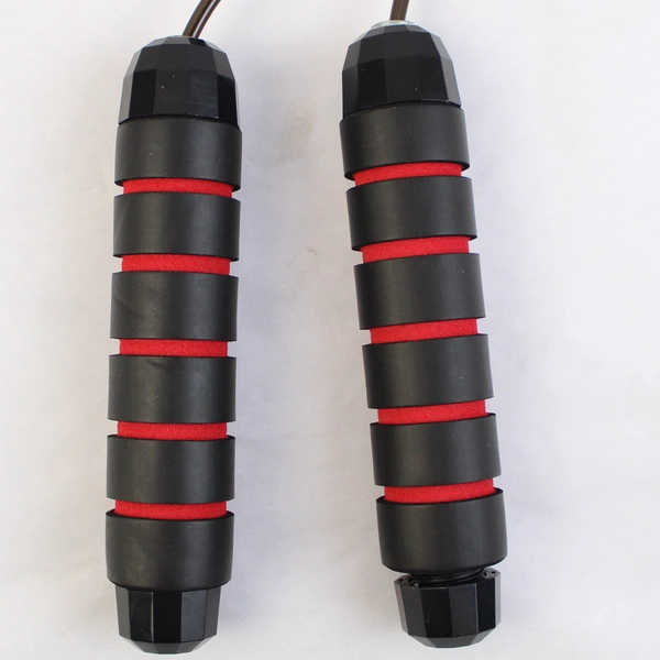 Unbranded Black and Red Jump Rope Work Out Exercise Accessory