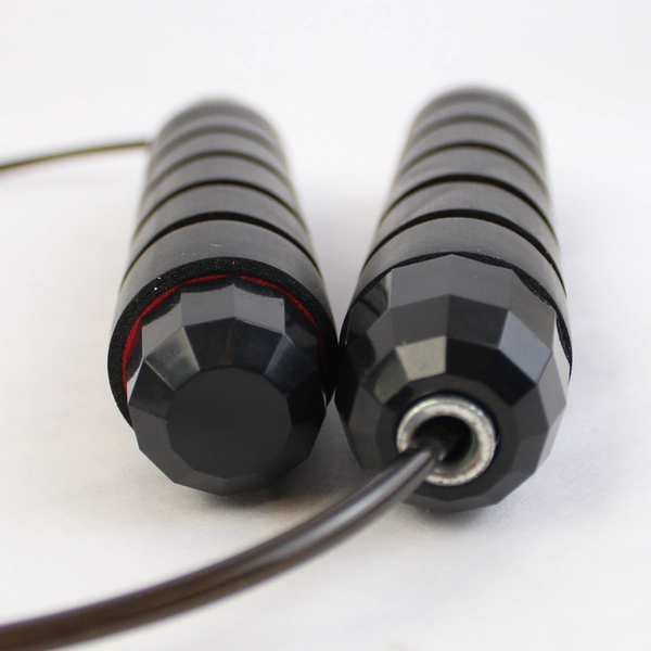 Unbranded Black and Red Jump Rope Work Out Exercise Accessory