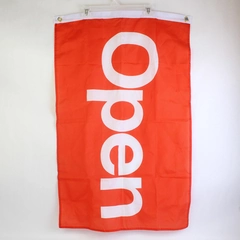 AZ FLAG 'Open' Red Flag Banner W/ Two Metal Grommets 24" x 36"