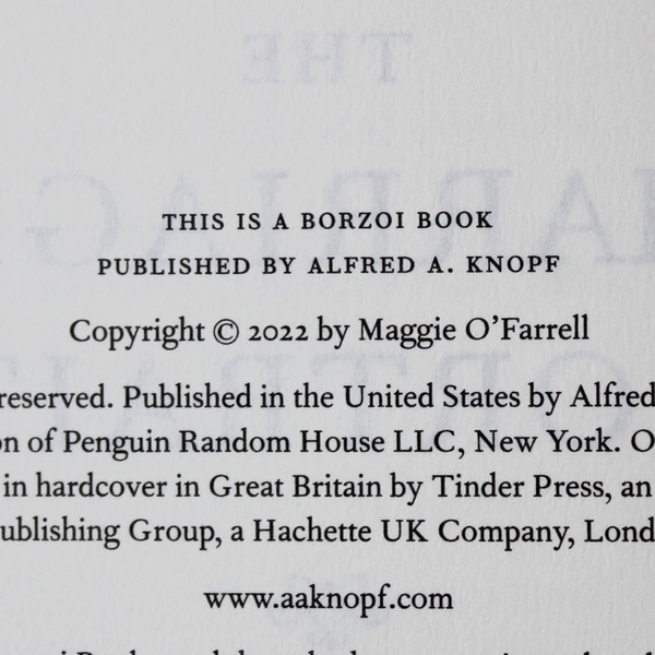 The Marriage Portrait by Maggie O'Farrell, 2022 Book Critics Winner HC