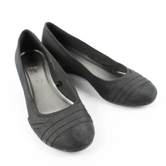 Seychelles Oasis Low Wedge Heel Shoe Women's 7.5 Black Formal