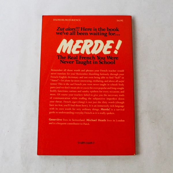 Merde! The Real French You Were Never Taught - Geneviève 1986 PB