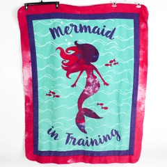 Unbranded Throw Blanket Mermaid Child Multicolored 58" x 45"