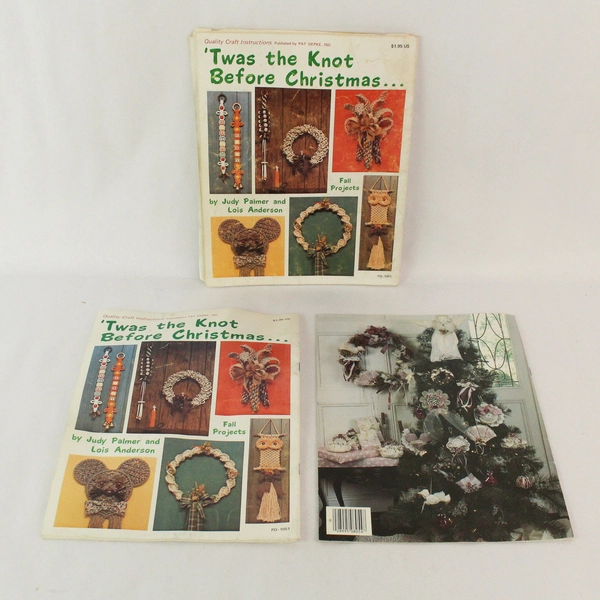 Lot of 3 Vintage 70's & 80's Christmas Craft Magazines, Acceptable Condition