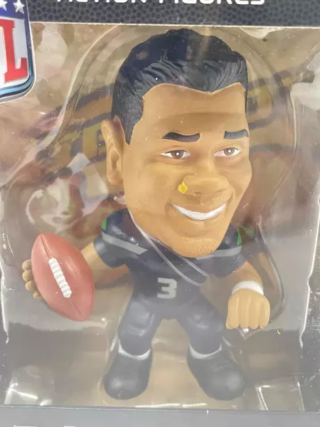2019 Big Shot Ballers Russell Wilson Action Figure NFL Seahawks 5" Sealed