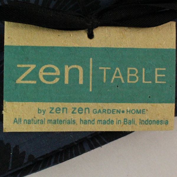 Set of 4 Zen Table Dark Blue Napkins All Natural Materials NWT