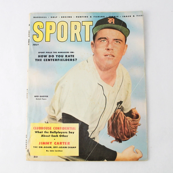 Sport Magazine Ned Garver Detroit Tigers July 1955