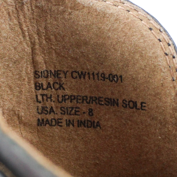 Crevo Sidney Huarache d'Orsay Flat Shoes Women's 8 Black Leather