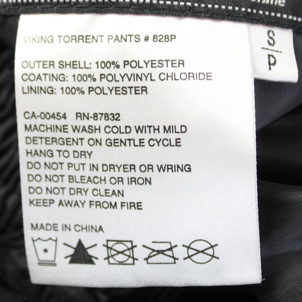 Viking Torrent Women's Snow Pants Black Elastic Waist Size S/P