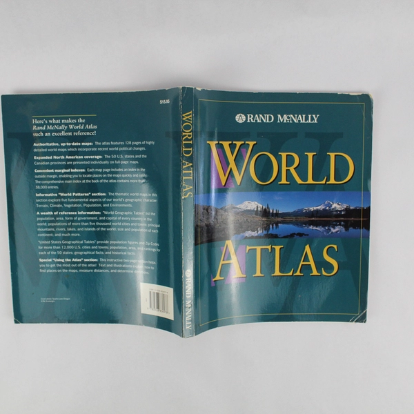 Rand McNally World Atlas 1995 Paperback Revised Printing
