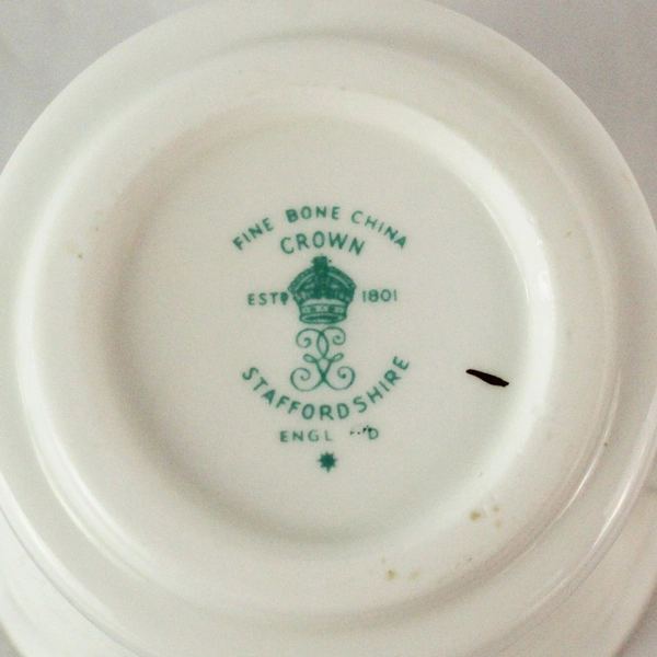 Crown Staffordshire 1901 Fiat Antique Car Fine Bone China Mug Cup