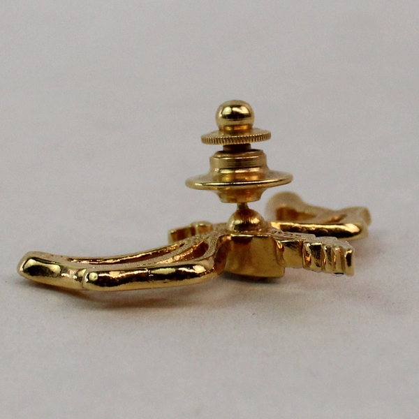 Vintage Avon Crystal And Rhinestone Gold Tone Dragonfly Pin