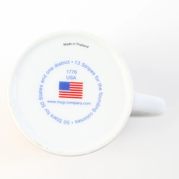 Mug Company Patriotic Ceramic United States Red White Blue Flag Design Mug