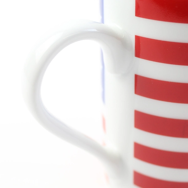 Mug Company Patriotic Ceramic United States Red White Blue Flag Design Mug