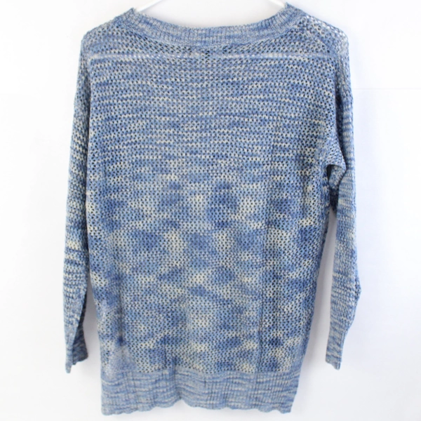Sisters Blue Loose Knit Long-Sleeved Top Women's Size Large