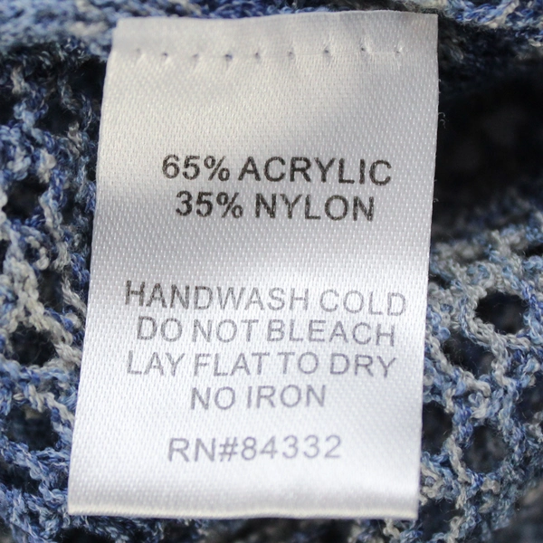 Sisters Blue Loose Knit Long-Sleeved Top Women's Size Large