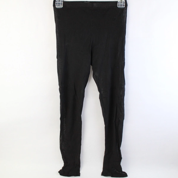 Cut Loose Black Mesh Footless Tights Women's Size XS