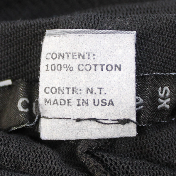 Cut Loose Black Mesh Footless Tights Women's Size XS