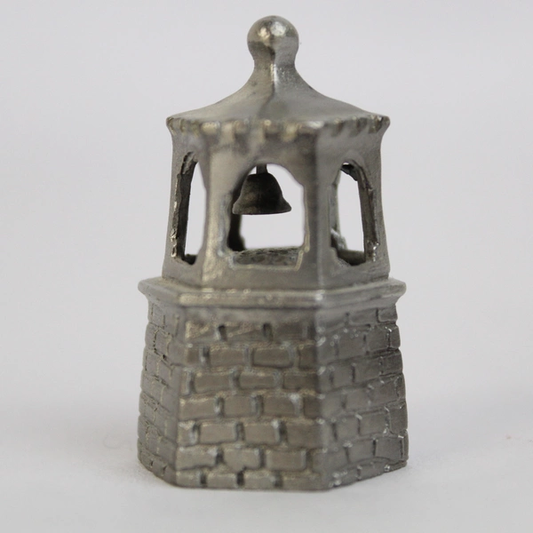 Church Bell Tower Pewter Thimble